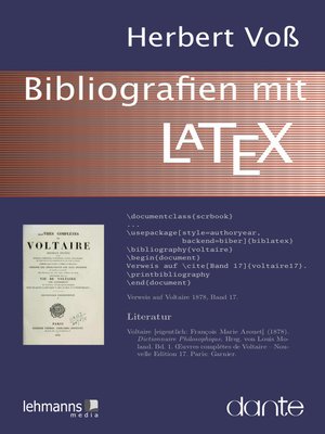 cover image of Bibliografien mit LaTeX